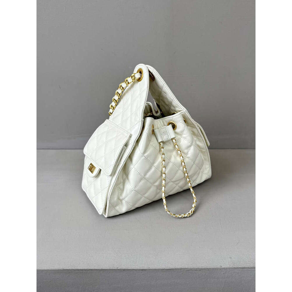 Designer Bag Tote Bag Shoulder Bag Top Layer Oil Wax Cowhide Small Chanel Style Bucket Chain Underarm Large Capacity Tote Pocket Shoulder Crossbody Ba