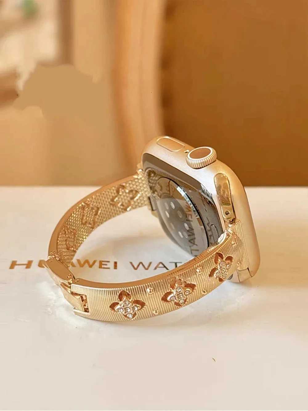 N Bling Stainless Steel Bracelet Link For Watch Band Series 8/7/6/10/9 40mm 41mm 38mm 42mm 44mm 45mm 46mm Strap Y250820