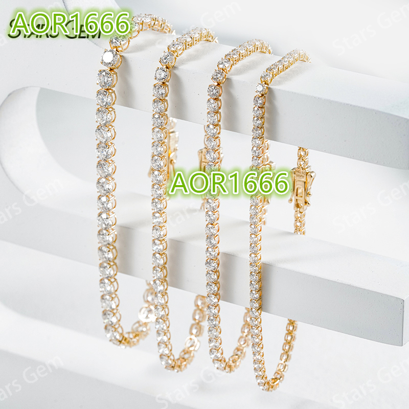 Starsgem 14K Solid Gold Tennis Bracelet with Ethereal Lab Grown Diamonds Elegant Jewelry Diamond Bracelets Bangles Collection