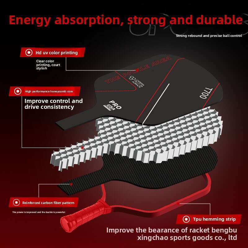 Same Style Racket T700 Carbon Fiber Cloth Texture Matte Pickleball Paddle