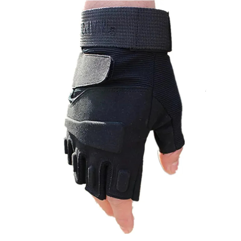 Fingerless Tactical Gloves Men Women Kids Cycling Half Finger Fitness Antislip Male Outdoor Sports 250811