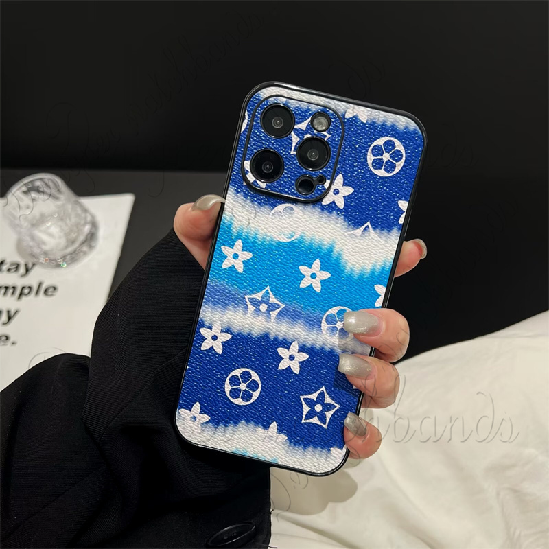 Fashion Designer Phone Cases for iPhone 17 Pro Max cases Summer fresh beach style case for 16 15 Plus 14 Pro 13 12 11 checkered square iPhone 15 Luxur