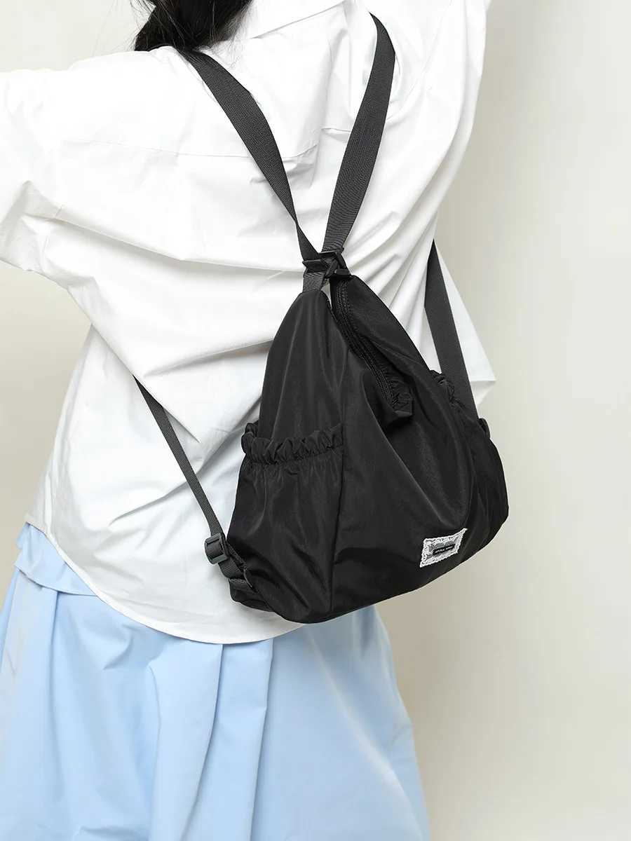Fashion Women Nylon Backpack Shoulder Bag Niche Design Casual Commuter Tote Bag Daily Student Crossbody Bag For Y250819