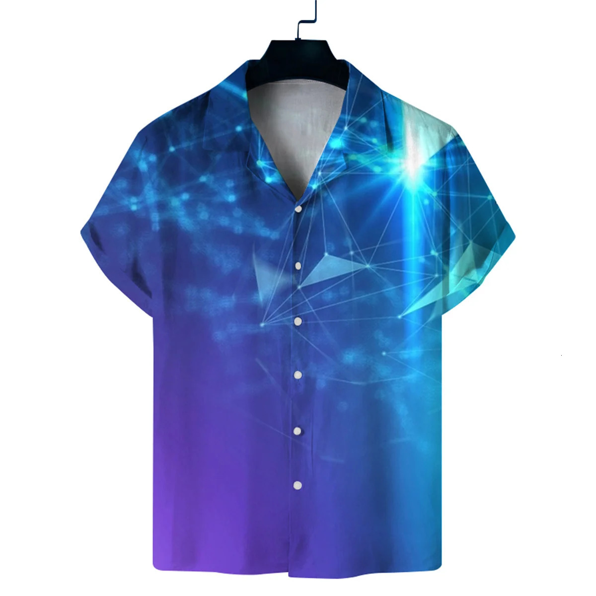 Mens Cuba collar fashion Hawaiian shirt mens short sleeve personalized casual printed 250808