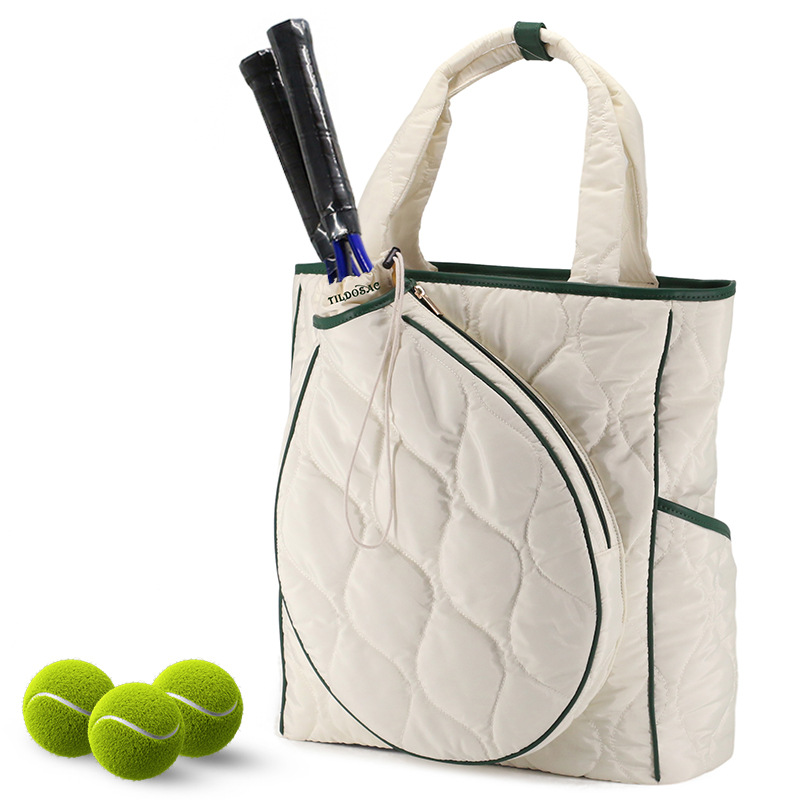 Tennis Bags Tennis Racket Bag Women Tennis Tote Bag Handbag Waterproof Lightweight Badminton Racket Shoulder Bag Rackets With Removable Shoulder Strap
