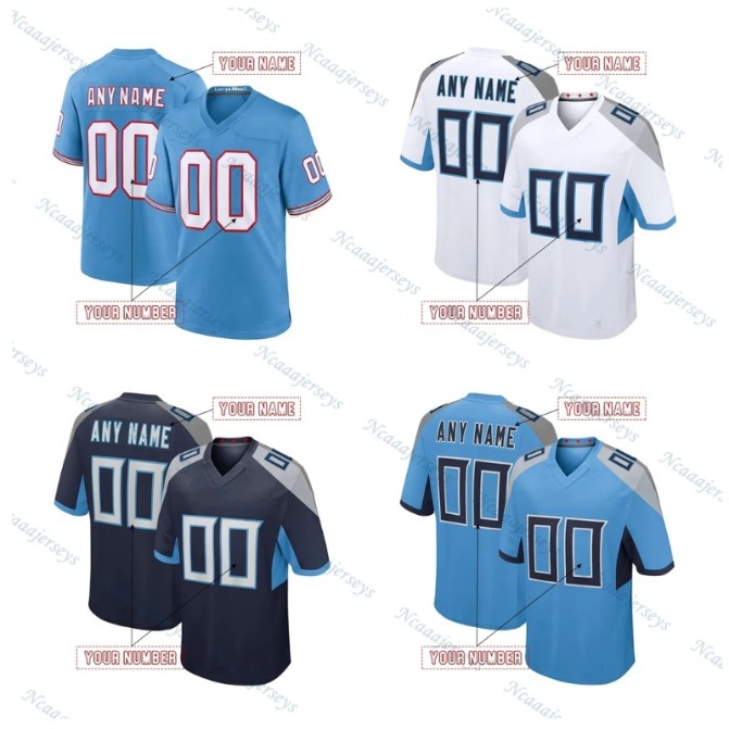 Personalized 1 Cam Ward 2025 football Jersey Will Levises Tony PollardcJeffery Simmons T'Vondre Sweat Custom Stitched Sports 33
