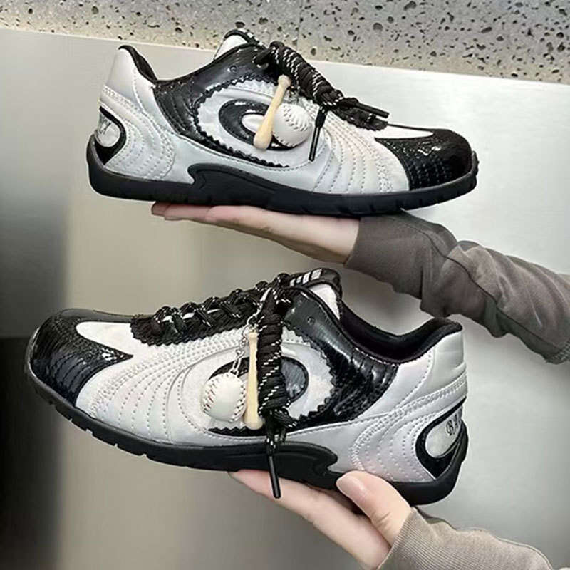 2025 Summer and Autumn New Celebrity Same Style Dexun Trendy Brand Ballet Forrest Gump Soft Sole Campus Racing Shoes for Women