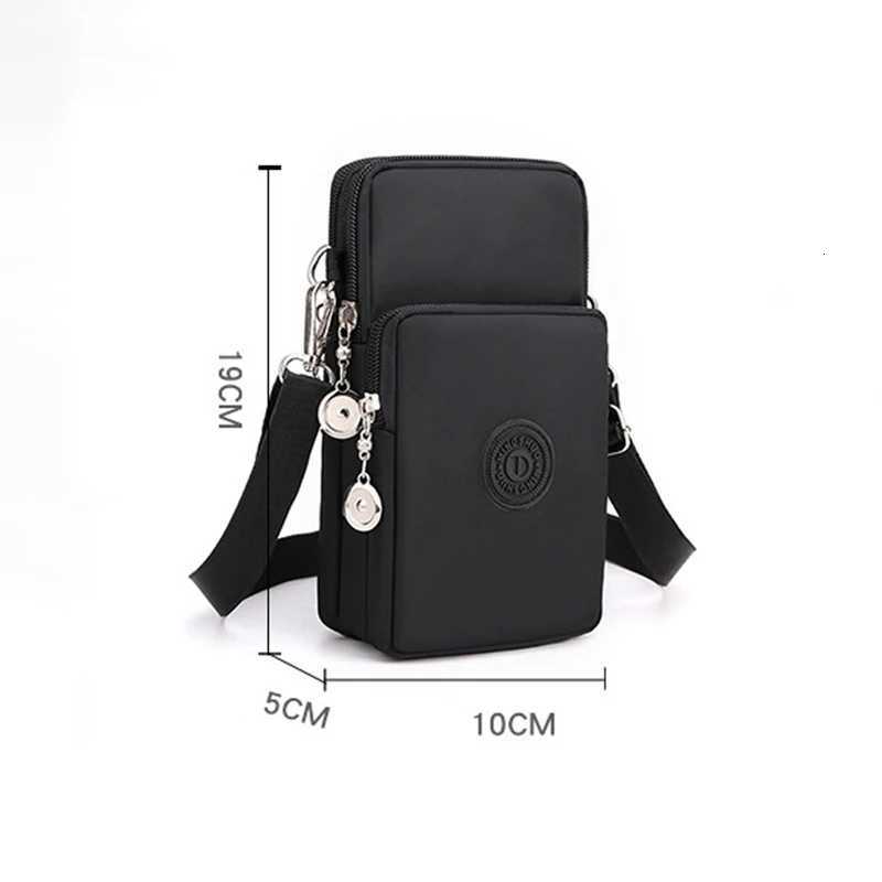 New Women Mobile Phone Bag Nylon Cell Phone Bag Coin Purse Strap Shoulder Bag Small Crossbody Bags for Women Wallet Travel Purse Y250819