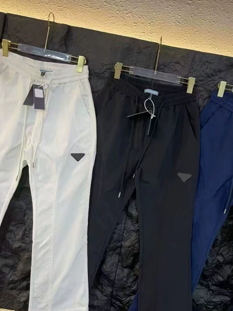 Men's Fashion Pants Sports Casual Pants Luxury Quick Drying Street Oversized Sweatpants Elastic Drawstring Trendy Loose Sweatpants