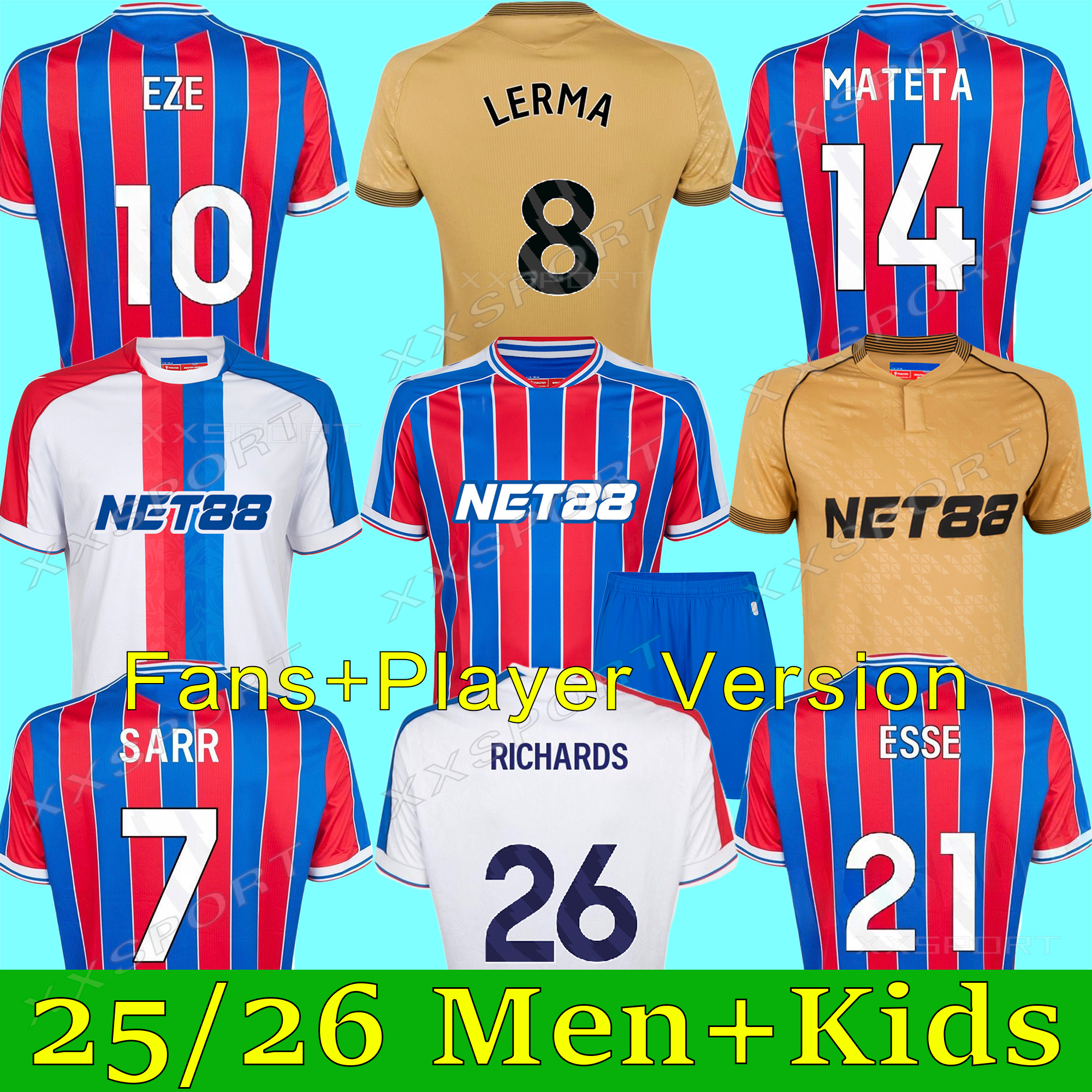 25 26 OLISE Crystal Soccer Jerseys 2025 2026 ZAHA J.AYEW home Top Football shirt Kit BENTEKE SCHLUPP MATETA EDOUARD GALLAGHER jersey uniforms LERMA DOUCOURE