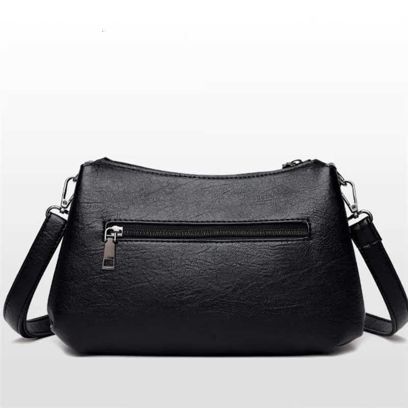 Elegant Womens Shoulder Bag with Unique Texture Design Stylish Soft Leather Handbag with Zipper Pockets Everyday Crossbody Bag Y250819