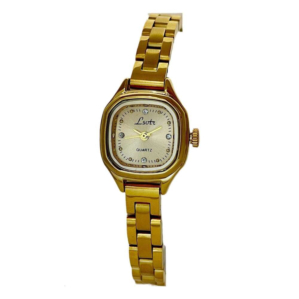 New Designer Live Streaming Vintage Style Mini Small Gold French Light Luxury Women's Watch