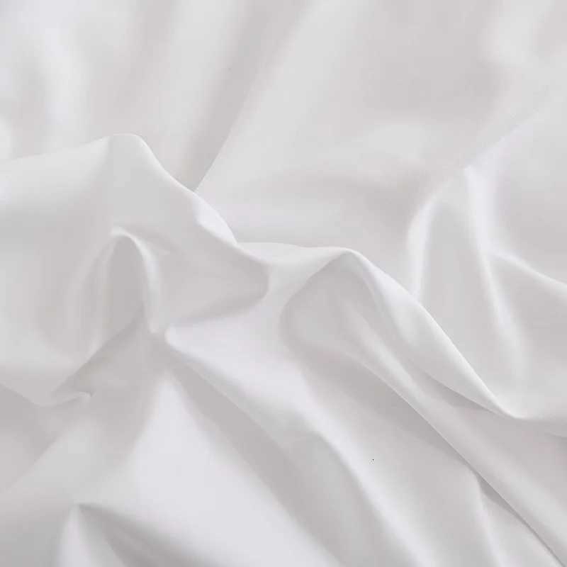 Solid Color Cotton Bedding Set with Duvet Cover Sheet and cases Euro Style Comforter Bed Linens Double Queen King Full Y250819