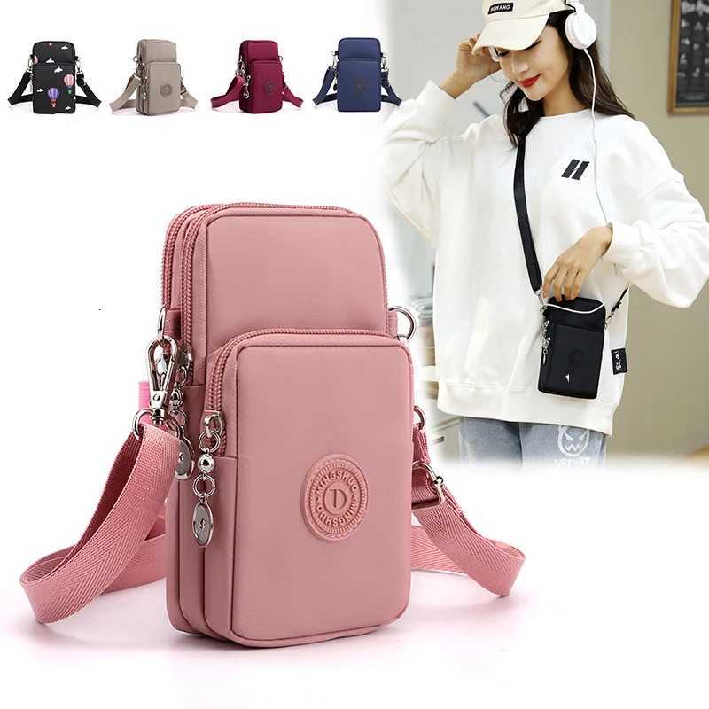 New Women Mobile Phone Bag Nylon Cell Phone Bag Coin Purse Strap Shoulder Bag Small Crossbody Bags for Women Wallet Travel Purse Y250819