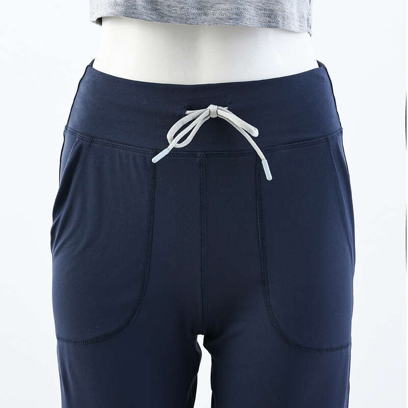 Yoga Wide-Leg Throwback Still Drawstring Straight High-Waist Tummy Control Pocket Draped Floor-Length Pants