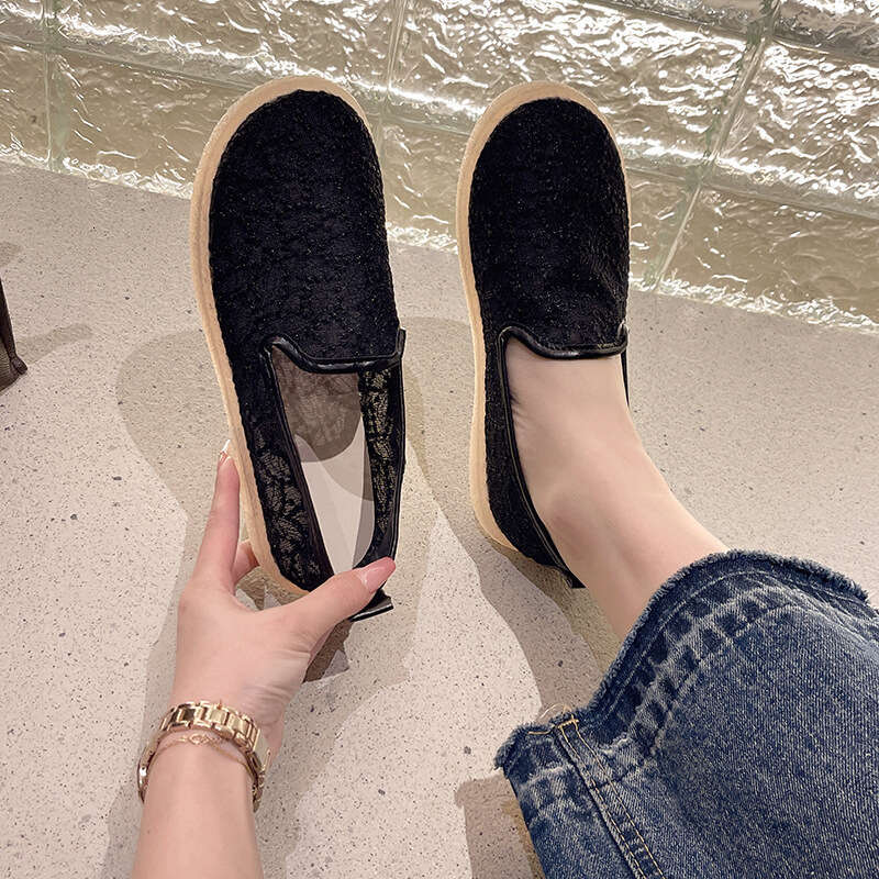 2023 Summer New Breathable Shallow Mouth Non-Slip No-Slip Heel Chanel Style Trendy Brand Fashion Versatile Youthful Look