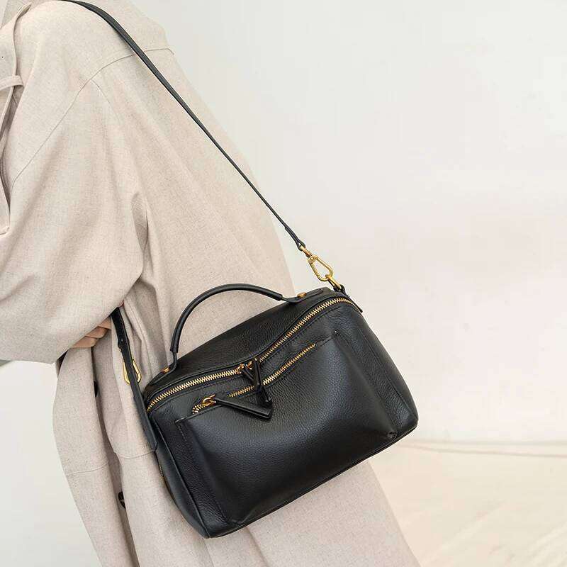 Designer Bags Natural Cow Genuine Leather Crossbody Bags Women Designer Handbags Purses Female Shoulder Messenger Soft Cowhide Pillow Bag Luxury Bag