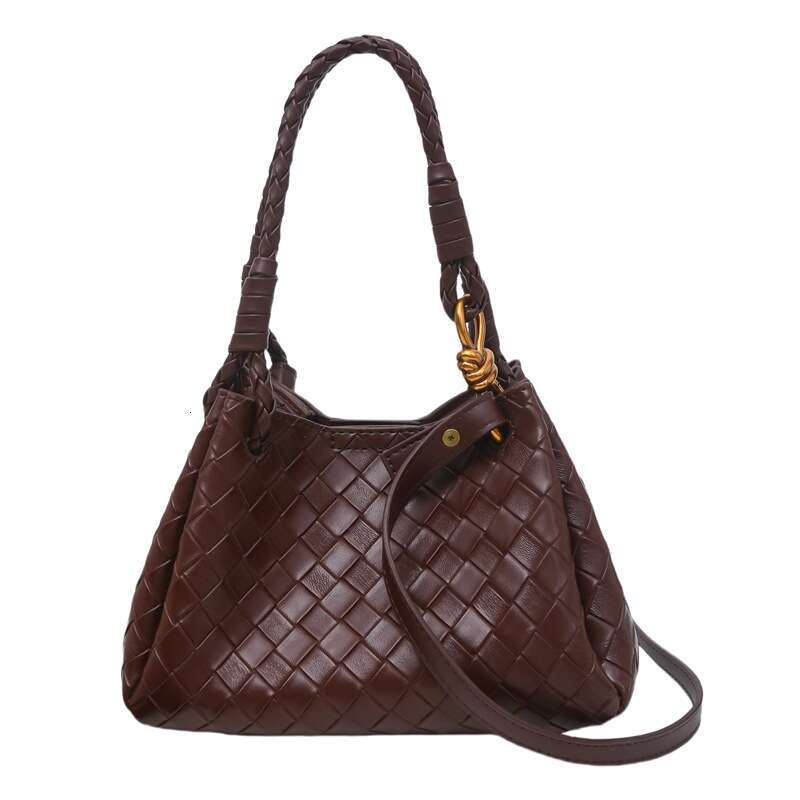 Designer Bags high quality Woven Texture Bucket Bag Stylish Soft Leather Tote, luxury large capacity Trendy womenCrossbody Boho Shoulder Purse (Chic &