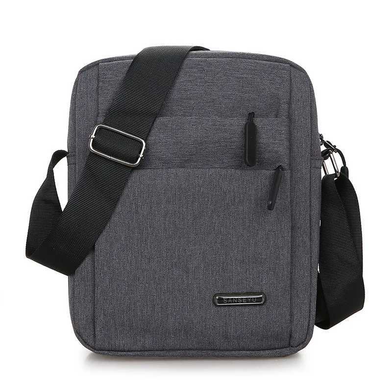 Oxford Men Crossbody Phone Bags Multi-Layer Zipper Messenger Shoulder Bag Handbag Purse for Business Travel Mens Bags Bolsas Y250819