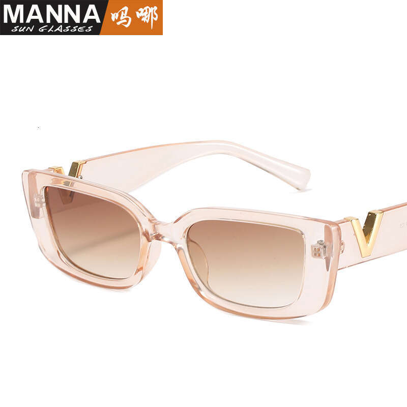 Trendy New Fashion Simple Square Hip-Hop Designer Glasses Celebrity Style Street Photography Sun Protection Sunglasses for Women
