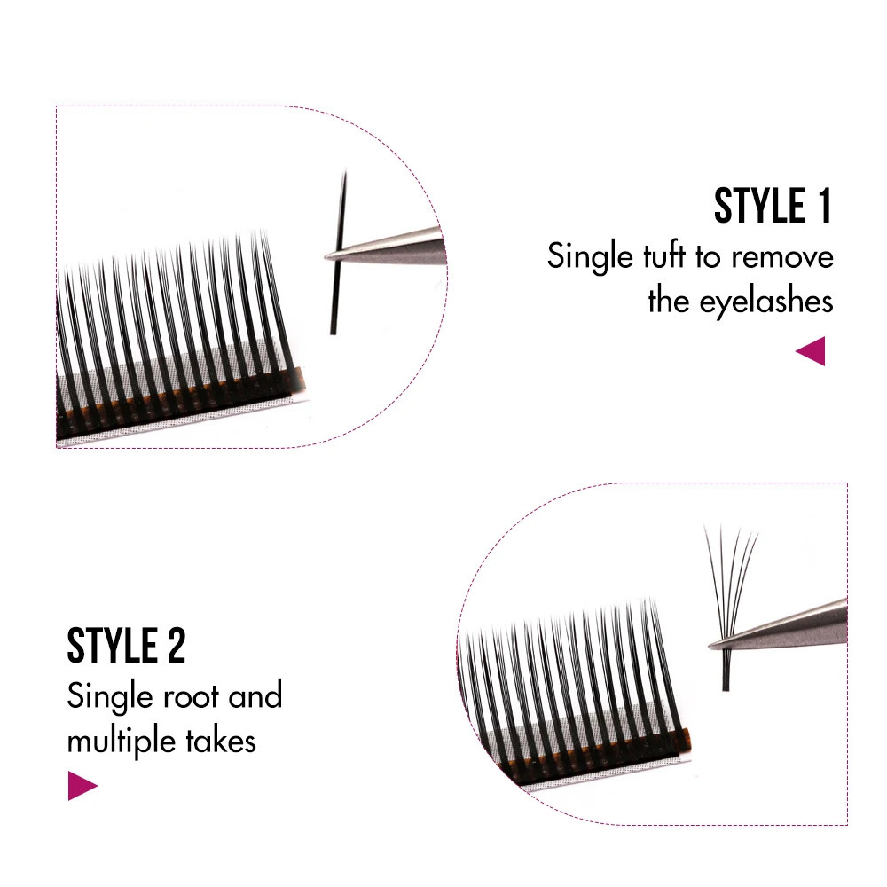 Fadvan 5D Spikes Fairy Flora Lashes Cluster Eyelash Grafting Individual Easy Fan s 250811