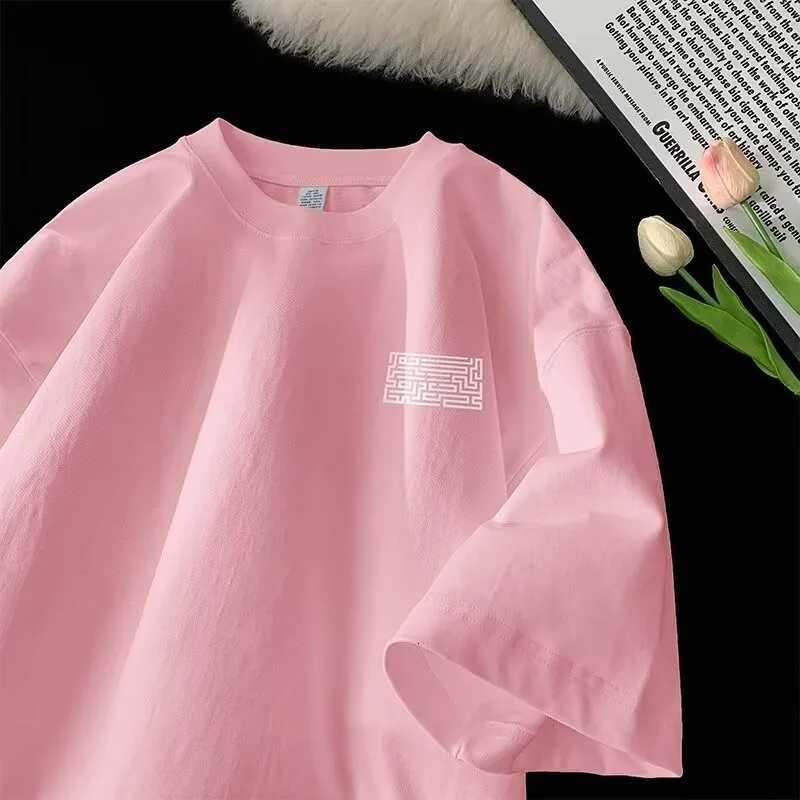 M-8XLMens Oversized Tee Casual Loose Clothes Maze Printed T-shirt Suitable Men Women Y250819