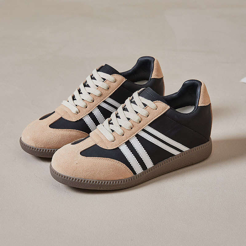 Inner Height Increase German Training for Women 2024 Summer and Autumn New Lightweight Thick-Soled Sports Sneakers Versatile Casual Forrest Gump Shoes