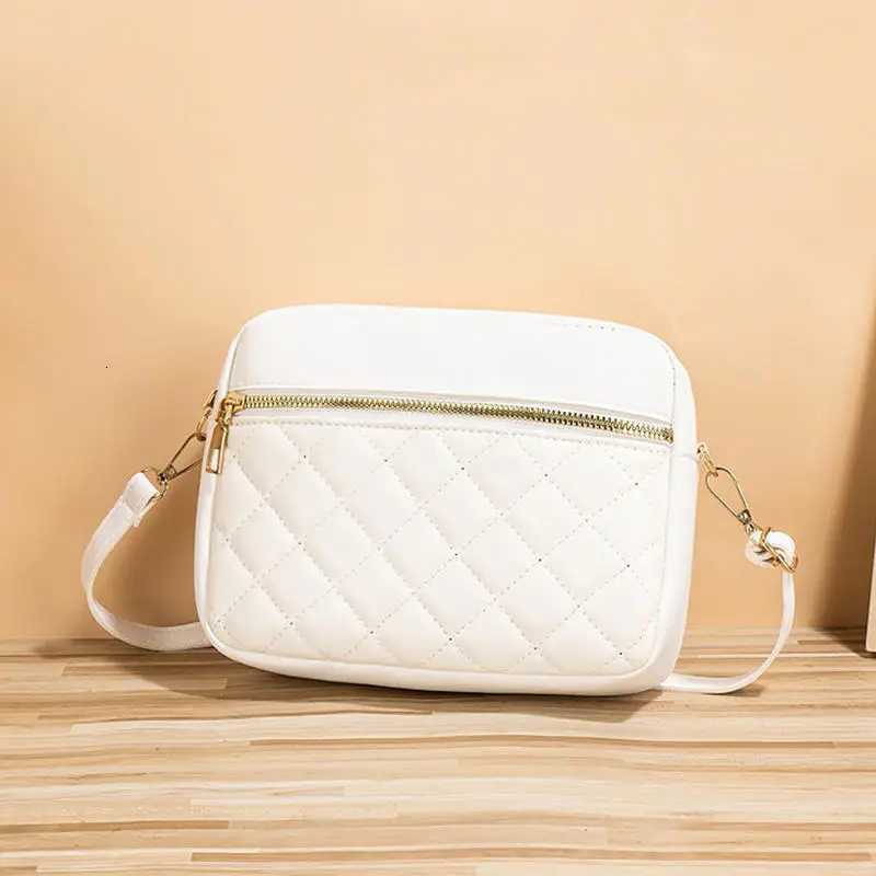 Small Messenger Bag For Women Trendy Lingge Embroidery Solid Color Female Shoulder Bag Fashion Leather Ladies Crossbody Bags Y250819