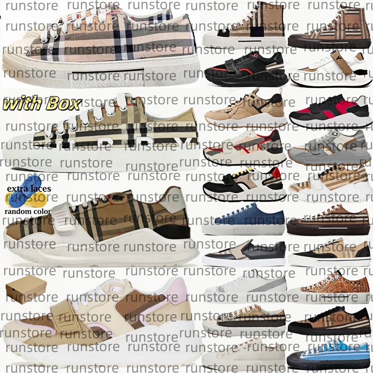 designer sneakers Vintage Plaid shoes trainers Leather Platform Suede sneaker mens women Shoes Archive Beige Birch Brown Rubber sole Soft Shoes
