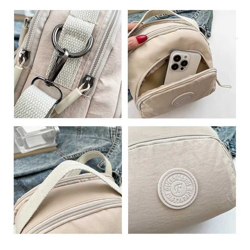 Fashion Simple Ladies Shoulder Bag Large Capacity Oxford Cloth Multi-Layer Crossbody Bag Durable Ladies Commuter Backpacks Y250819