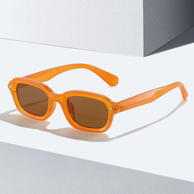 Designer Men's High-End Narrow Square Small Frame Sunglasses for Women