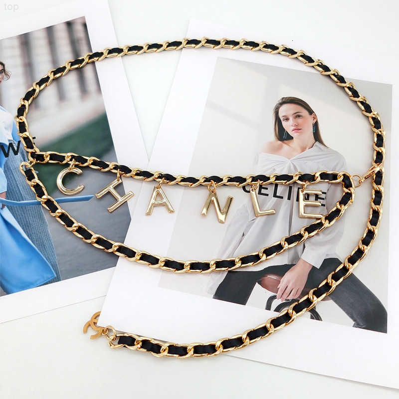 topsell dress belts decoration designer braided fashion temperament famous chain classic brand women ladies party belt metal chanelly DS5 channels chanels cc HTYE