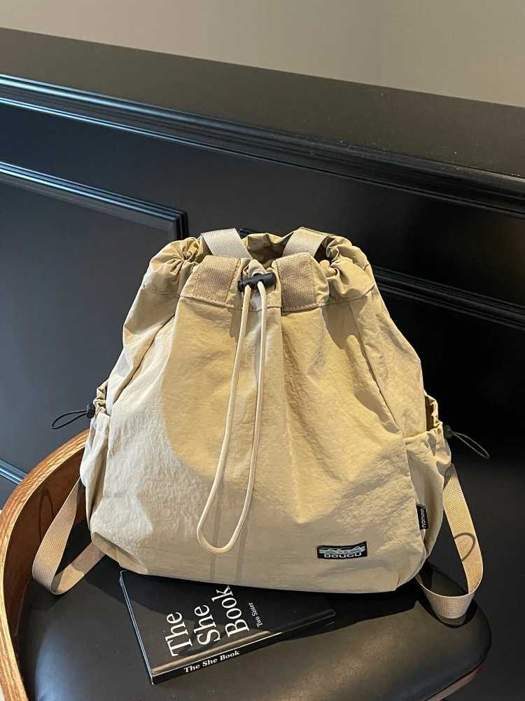 Large Capaci Dstring Womens Bapa 2025 New Outdoor Travel Tote Bag Lazy Sle Soft oulder Strap Buet ape Y250819