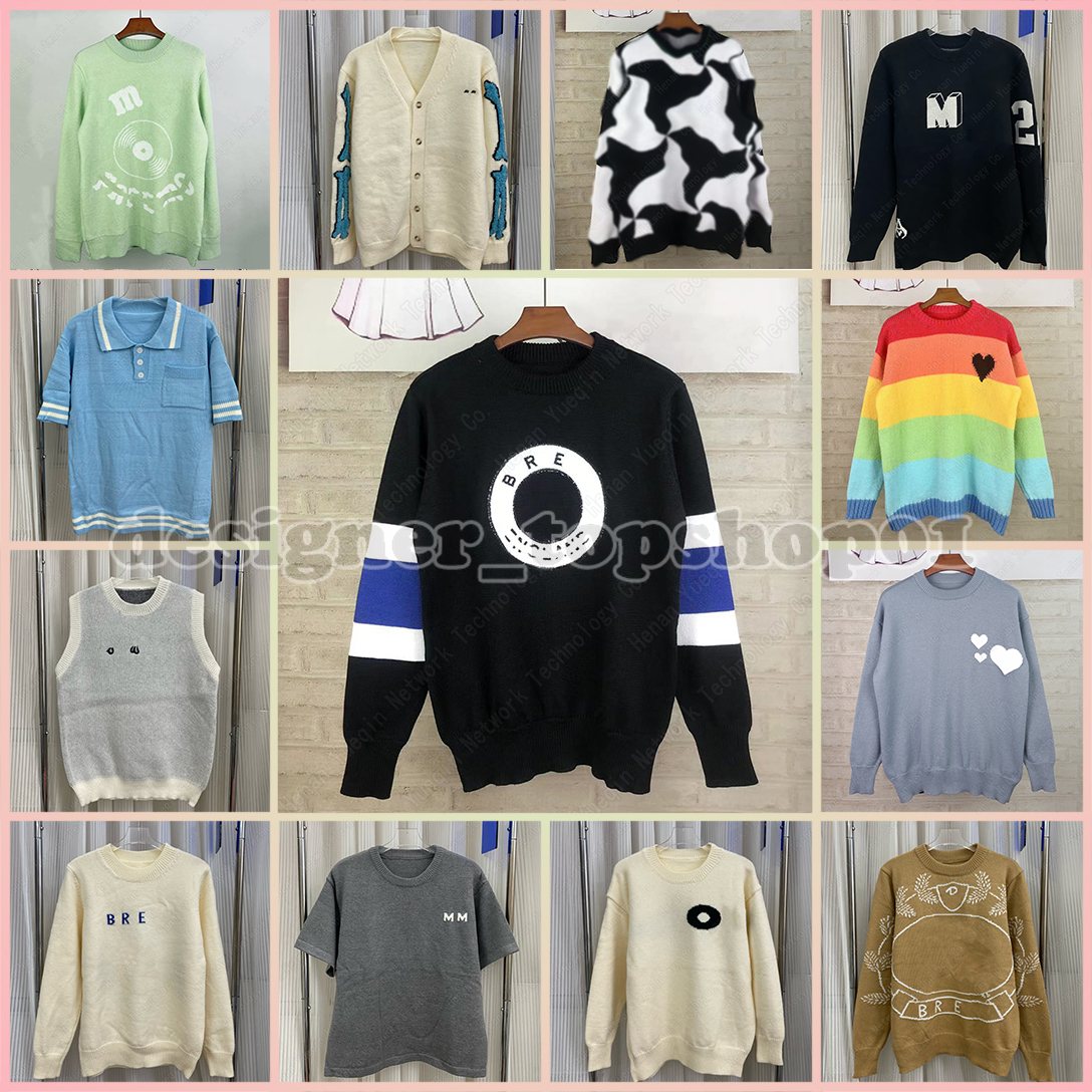 designer Sweater Mens Sweater Womens Pullover fashion classic Button cardigan sweaters autumn Winter Soft Basic Fashion Knitted Printed checker Sweaters Jumper