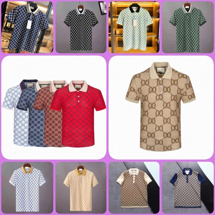 New mens Polo Shirts Summer Italy Designer Men Short Sleeve Fi Polo Casual T Shirts Multiple Colors Available Plus Size M-3X c0hH#