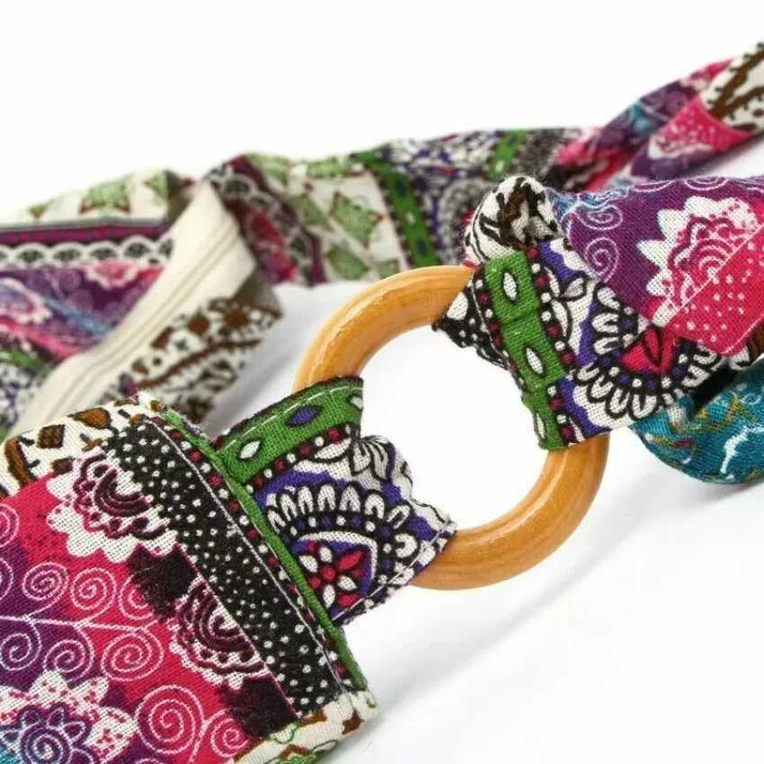 1 Pcs Women Shoulder Bag Crossbody Bags Bohemian Style Printed Linen Cotton Cloth Bag Adjustable Long Strap Pretty Women Package Y250819