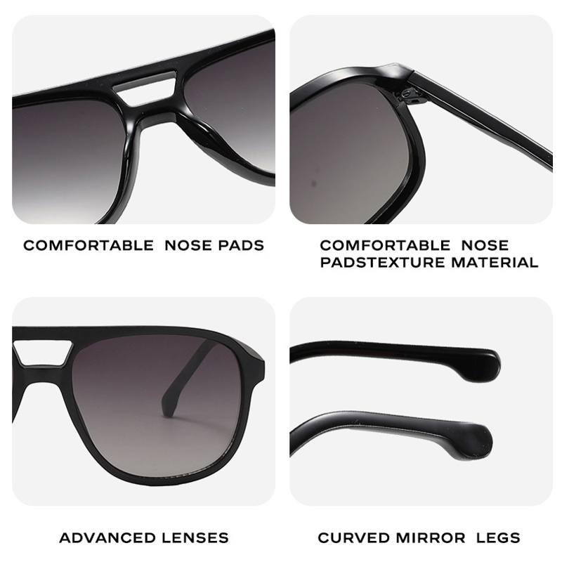 Fashion oval black sunglasses for men and women design retro accessories glasses sun visor and women with UV protection