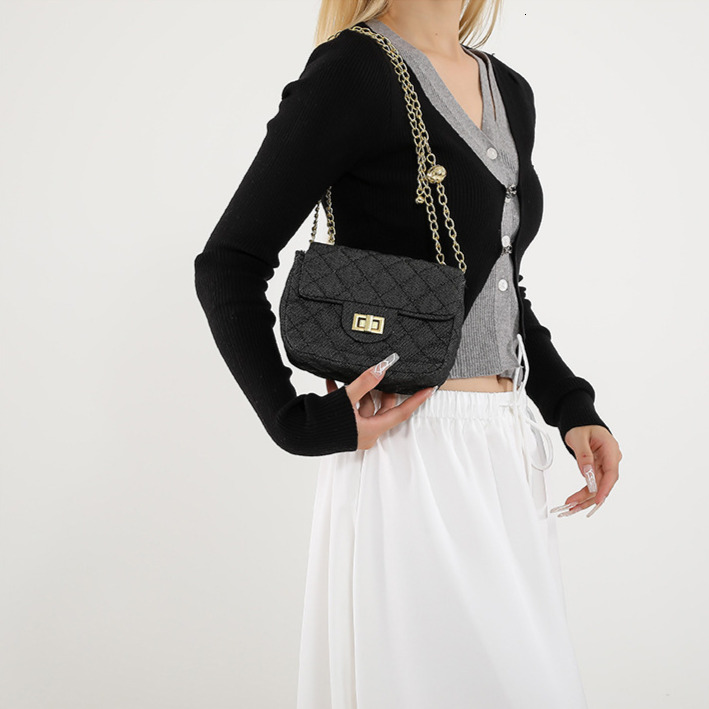 Free Shipping Designer Luxury Women's Small Square Bag New Style Small Fragrance Fashion Diamond Grid Chain Shoulder Crossbody Bag Casual Mini Ha