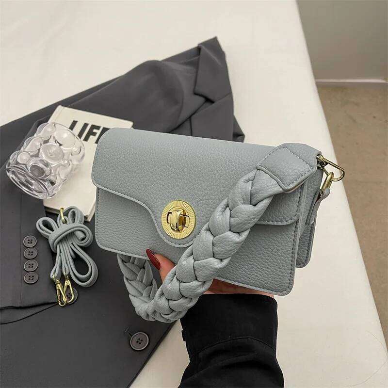 Trendy Retro Mini Square Crossbody Bag For Women Stylish Shoulder Purse Vintage Chic Fashionable Small Handbag