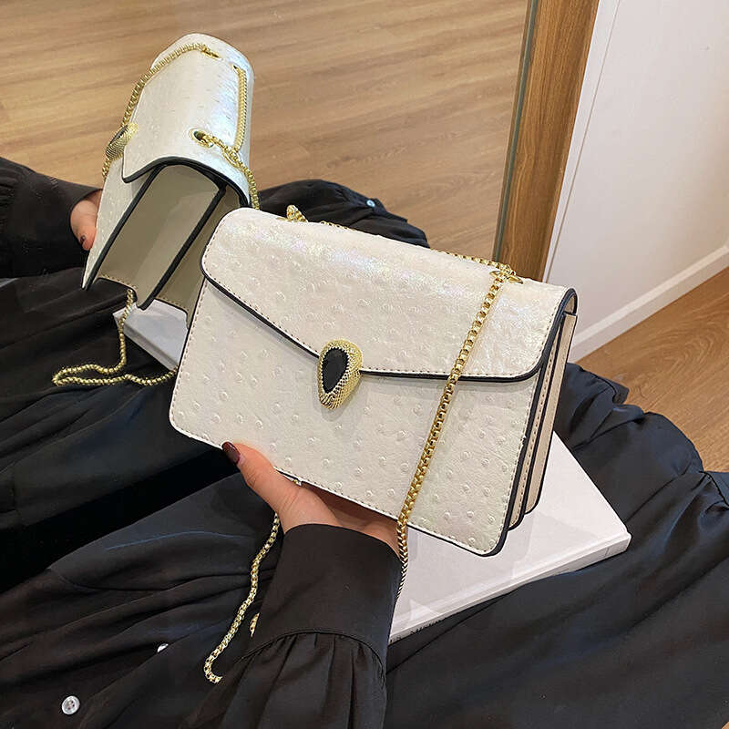 Head Snake Bags Designer for Women Bags 2025 Summer New Fashion Ladies Chain Crossbody Small Square Bag