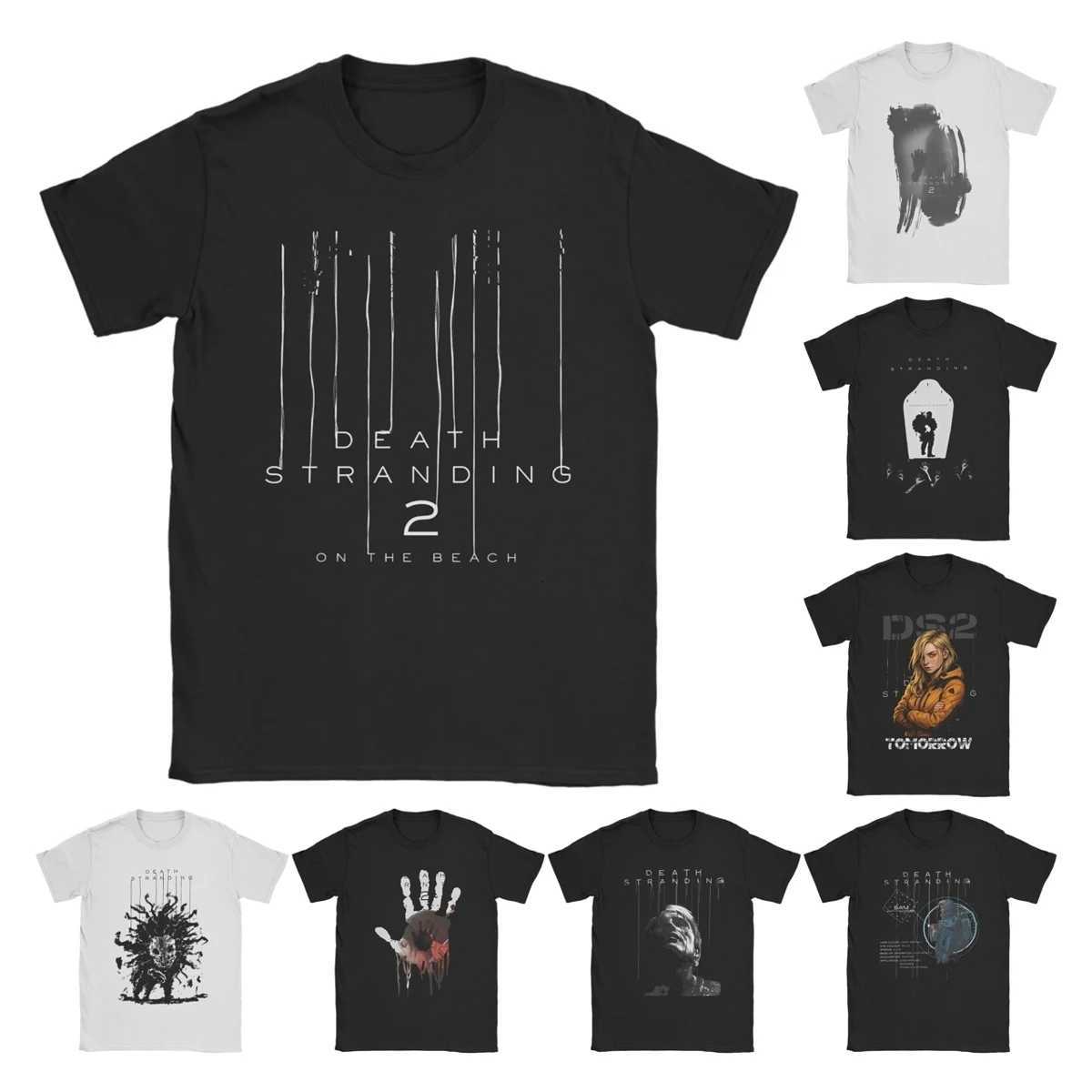 2025 Death Stranding 2 New Series T Shirt Mens Pure Cotton Vintage T-Shirts Round Neck Video Game Tees Short Sleeve Clothing Y250819