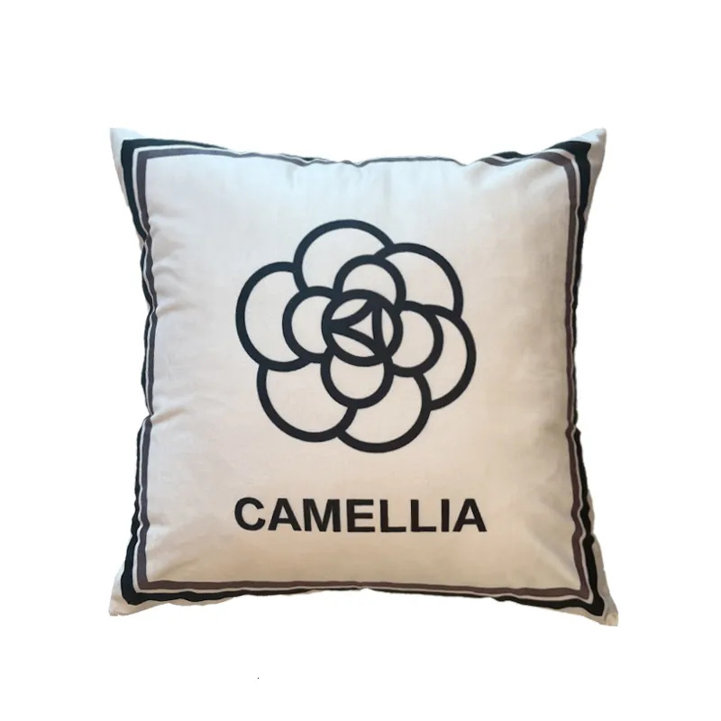 Full of small fragrant designer mountain tea flower pillows round cushions simple French modern living room sofas internet luxcury famous ins cushions