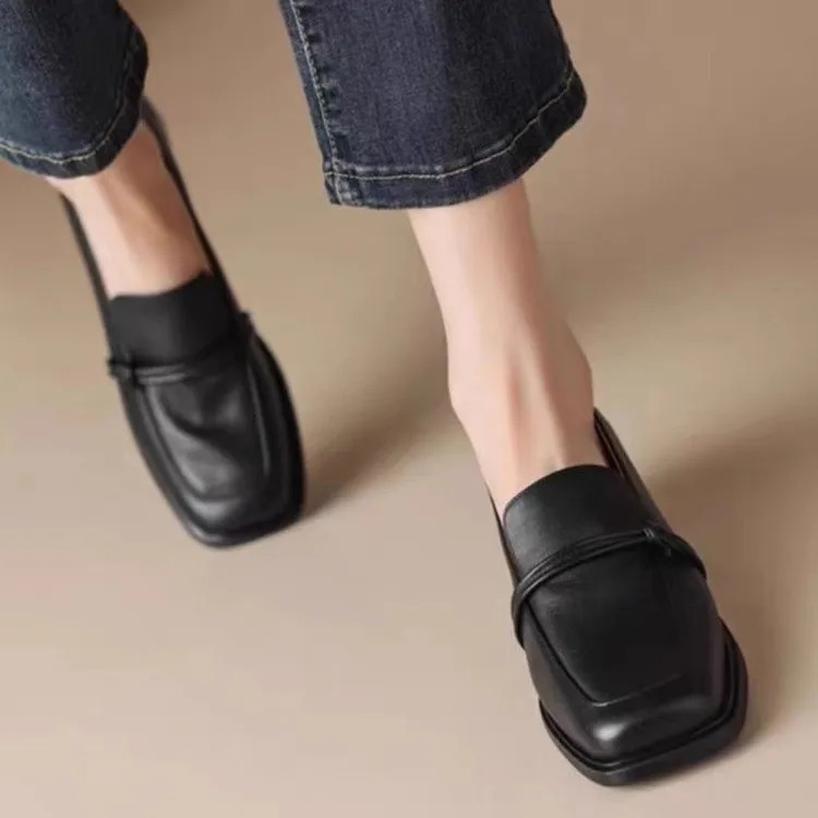 Women Flats Loafers Shoes Leather Designer Retro Shoes 2025 Trend Autumn Classic Shoes Women New Walking Dress Femme Zapatillas 250820