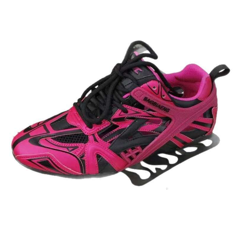 2025 Paris Flat Color Block Hollow Out Forrest Gump Summer Casual Sports Dad Shoes for Women