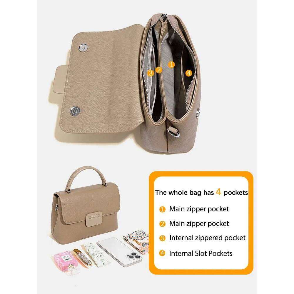 Designer Bags Designer Bags Handbag Female Crossbody Cowhide Shoulder Mom Women Bag New Fashion Genuine Leather Satchel Messenger Bags Luxury Bag Luxu