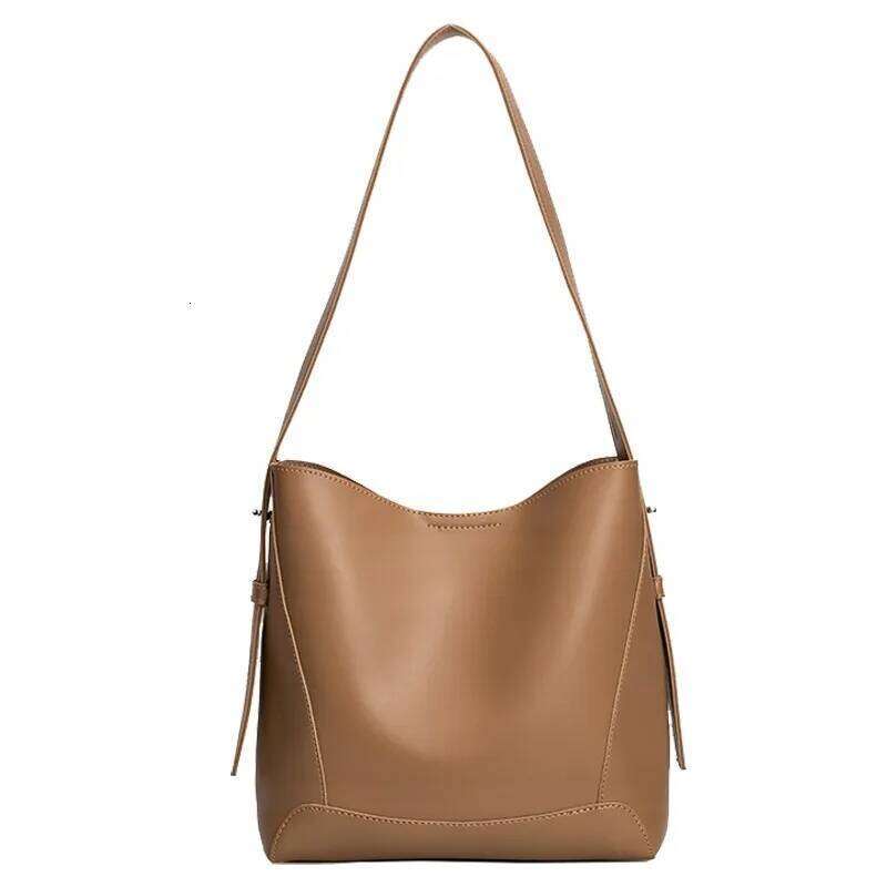 New Fashion Women's Tote High-end Large Capacity Bucket Soft Leather Multifunctional Practical Crossbody Bag Cabas