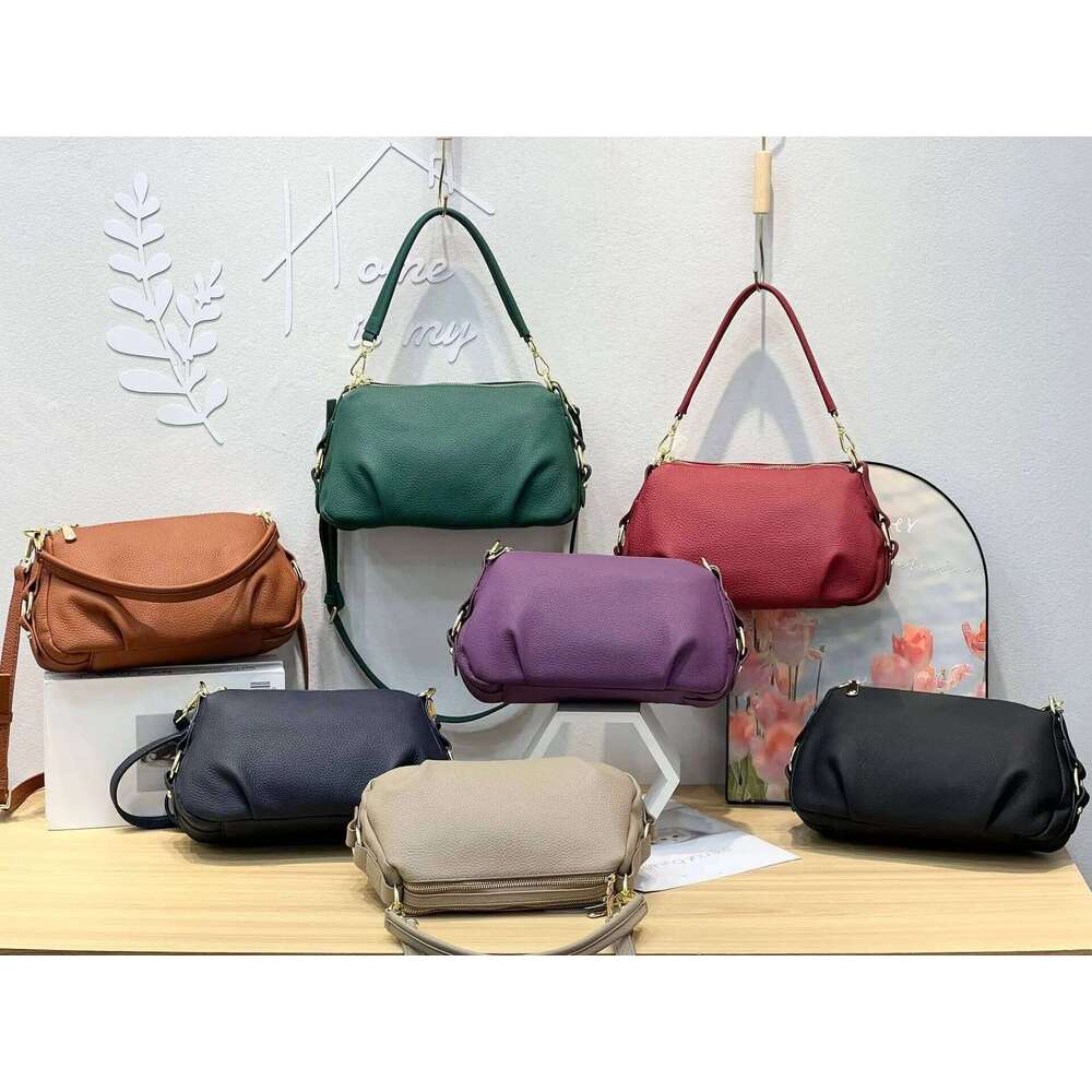 Designer Bags Casual Women's Genuine Bag High Quality Small Cowhide Pillow Handbag Female Shoulder Crossbody Ladies Leather Bags Luxury Bag