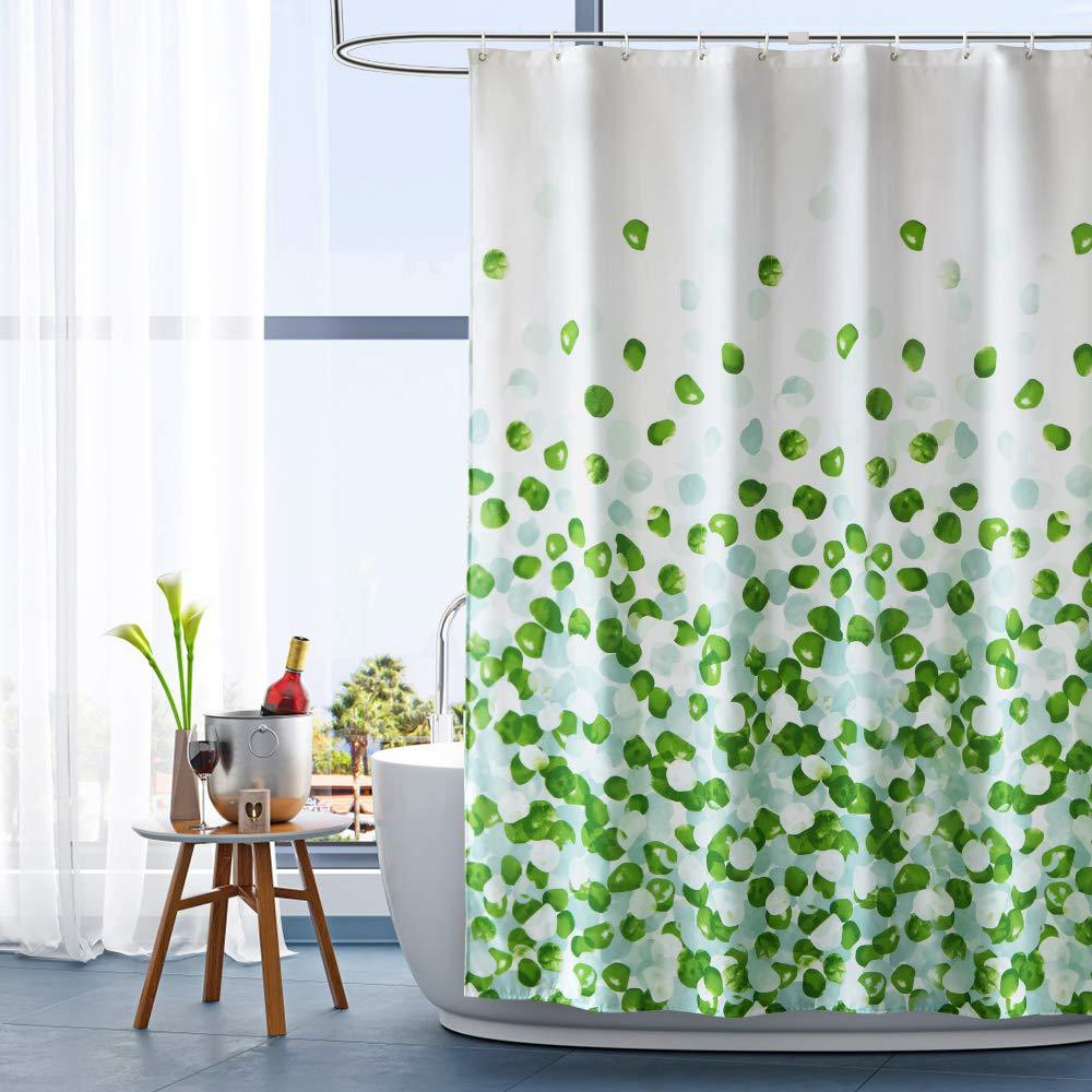 YL-37051 digital printed cloth shower curtain waterproof thick bathroom partition curtain with hook cross-border supply