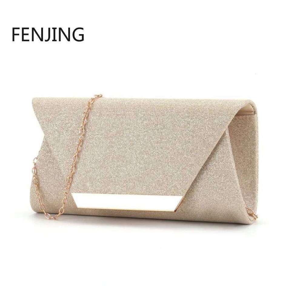 Glitter Shiny Evening Bags For Women Formal Bridal Wedding Clutch Purse Prom tail Party sier Envelope Chain Bag
