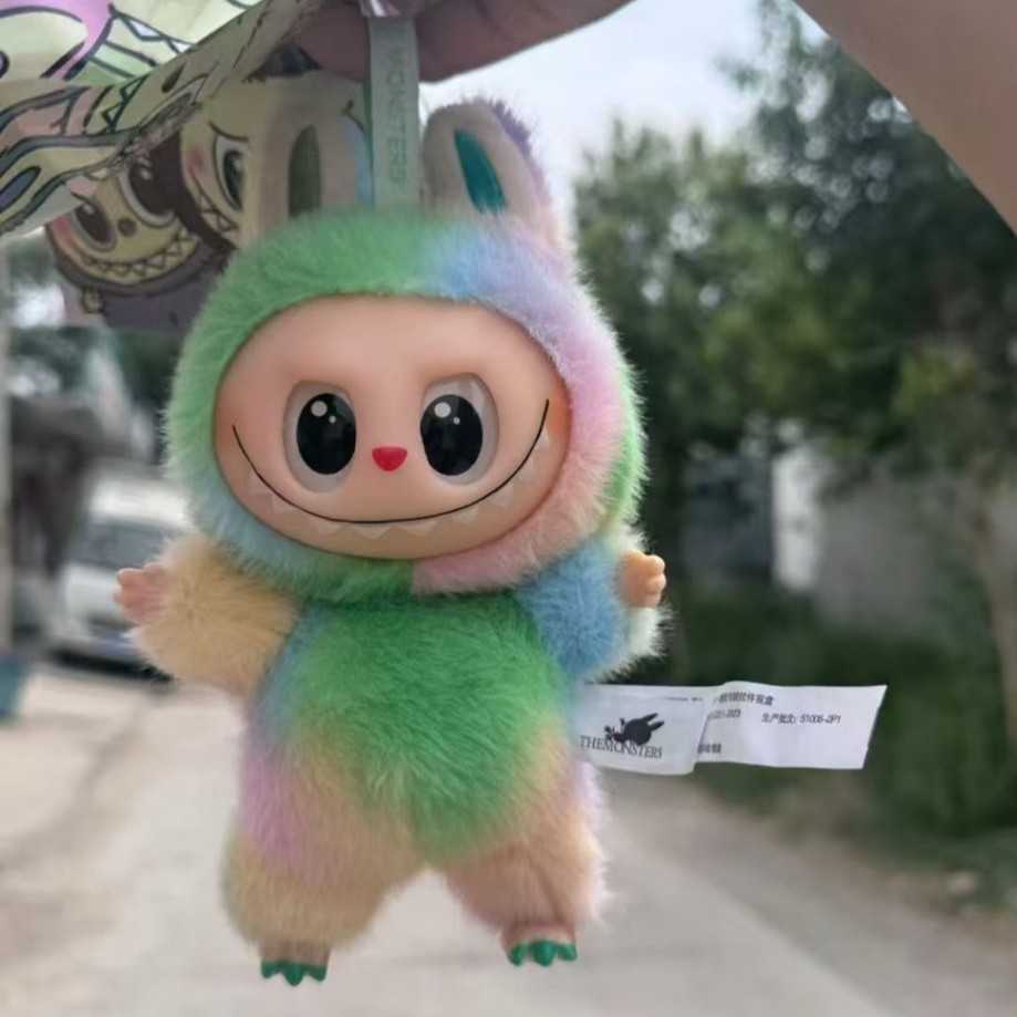 Bubble Labubumart Heartbeat Macaron 4th Generation Blind Box Vinyl Face Plush Doll Toy L250820